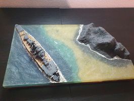 Schiff Diorama (Patrouille vor der Küste)