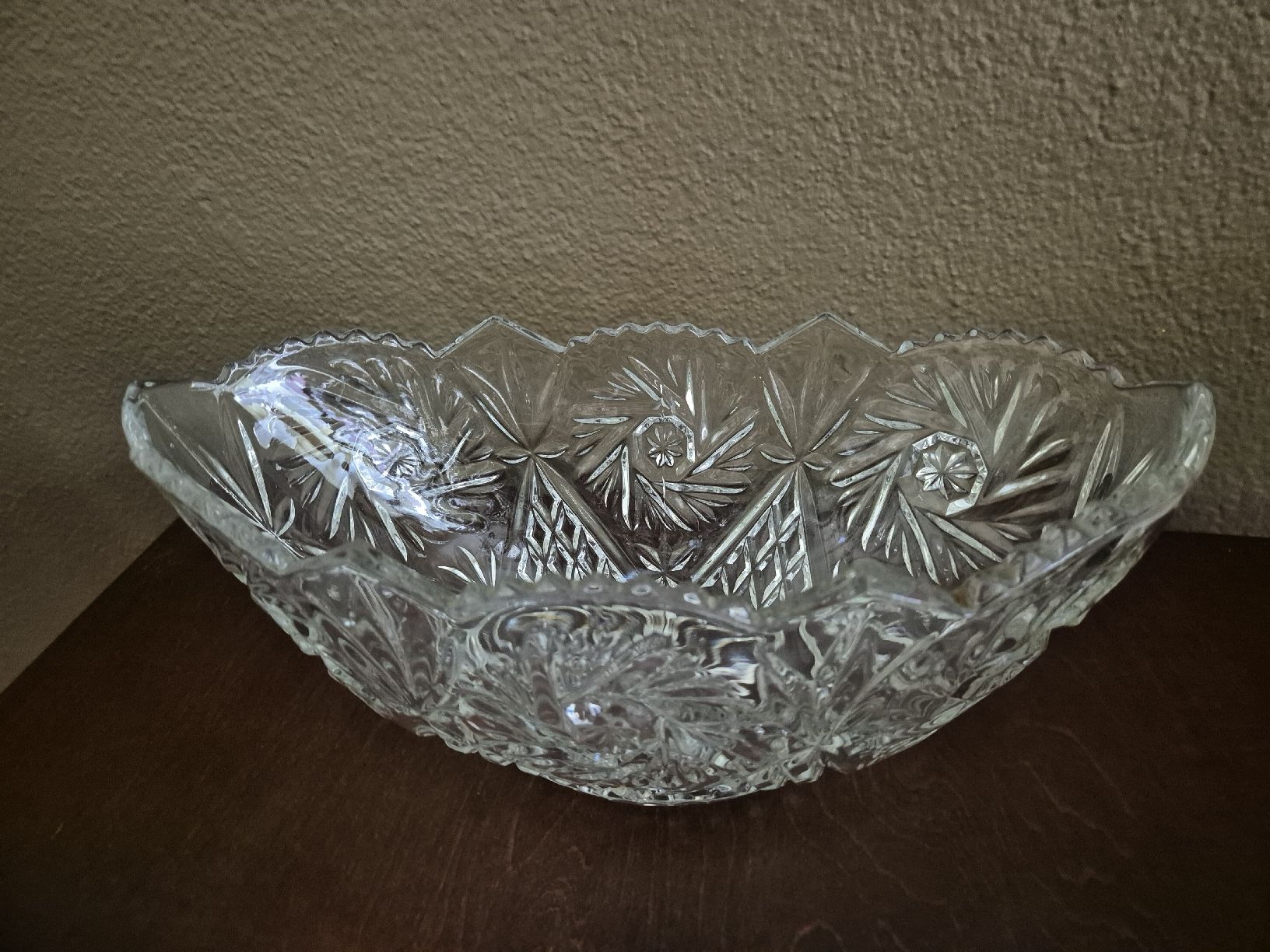 Ciotole: Grosse Glasschale oval mit Schliffmuster – Usato da Eschlikon TG venduto da zuzanka80 2
