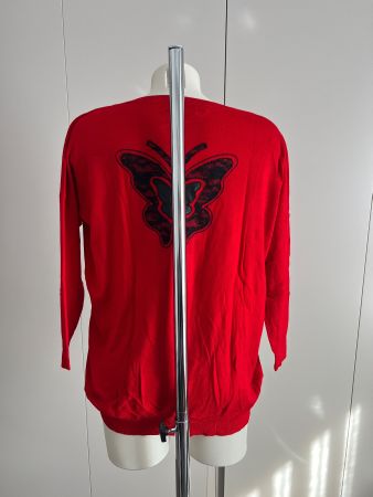 Red vest with butterfly - TU / 1 size