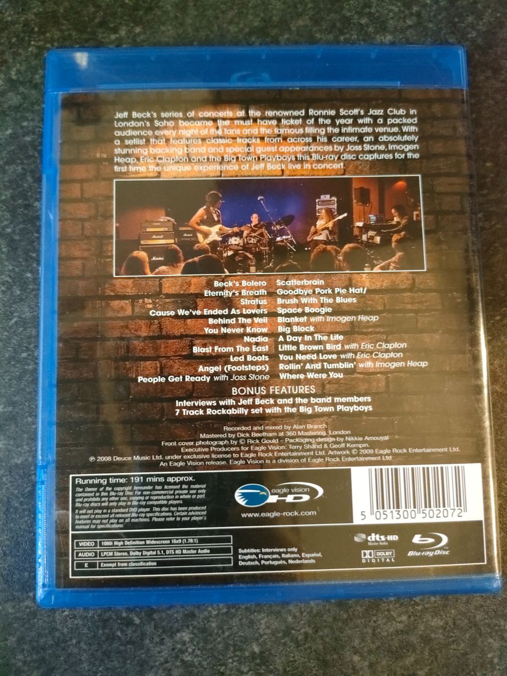 Tutti i DVDs: Blue Ray Film: Jeff Beck performing this week – Usato da Rheineck venduto da han_c85z 1