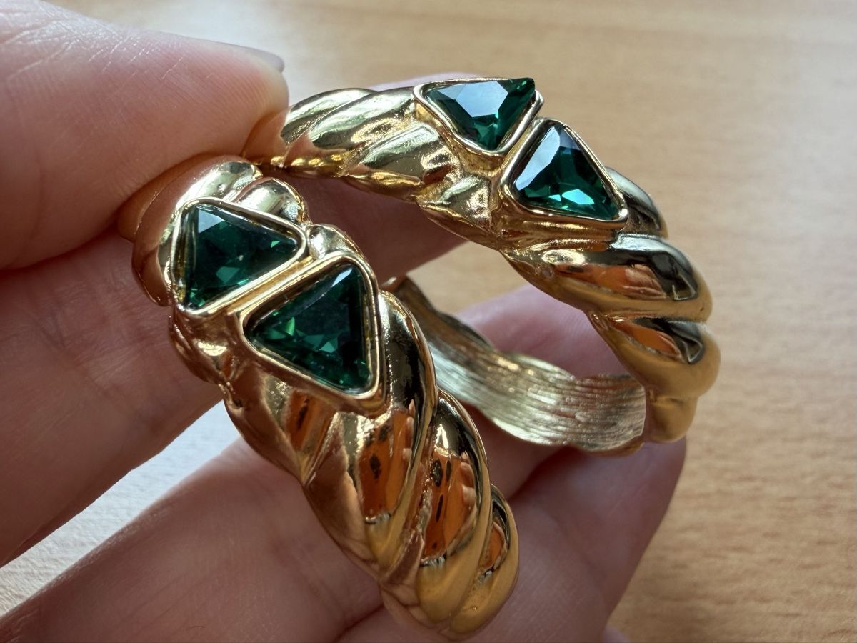 Orecchini pendenti & Orecchini a lobo: Vintage Ohrringe Clips Luxus Modeschmuck  – Usato da Lamone venduto da LaCantinaMagica 3