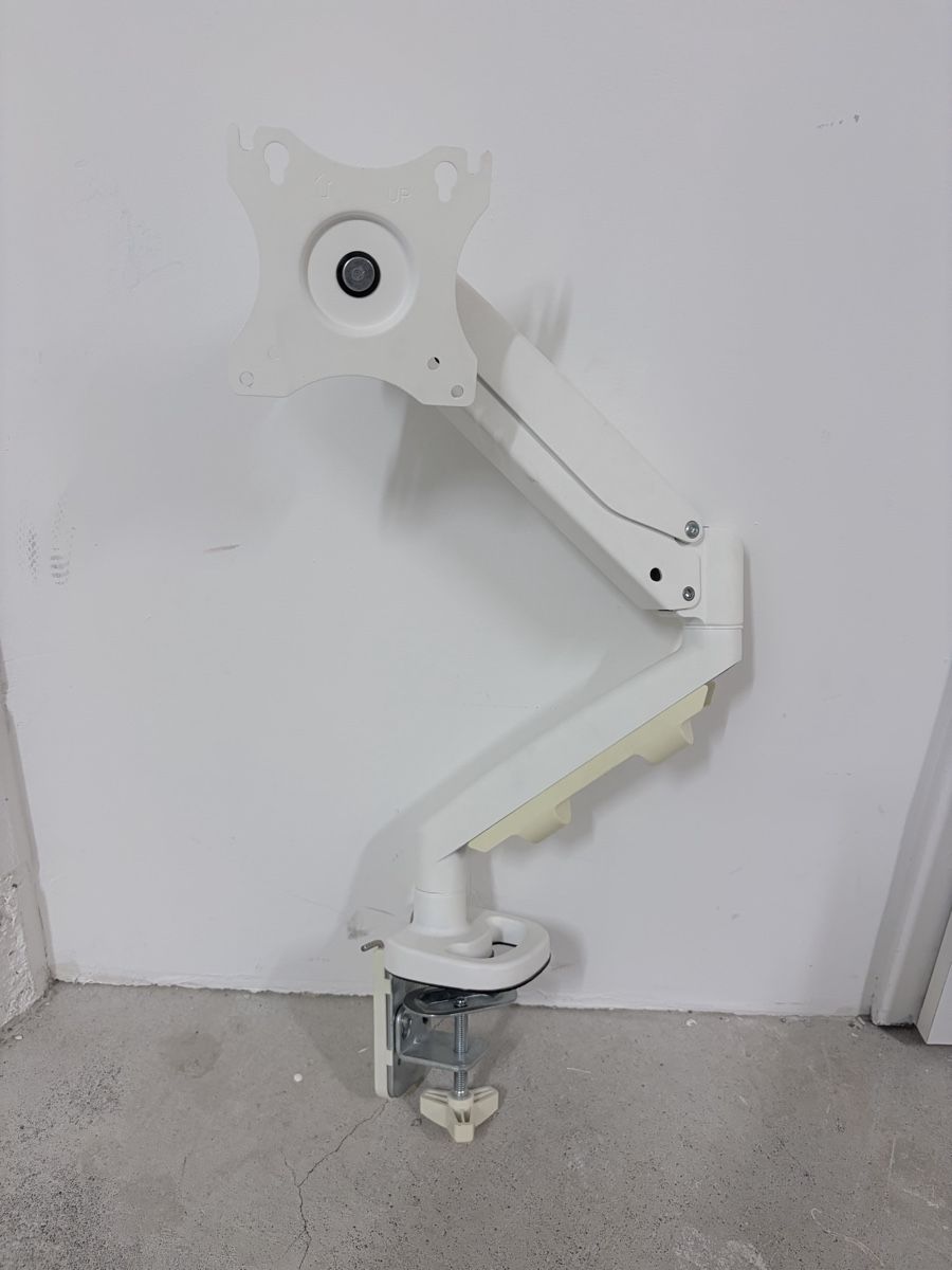 Staffa per monitor: Monitor arm white adjustable desk mount – Usato da Zürich venduto da 00c_8hyz 1