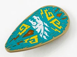 Lego Schild mit weissem Drachenkopf (2586pb009)