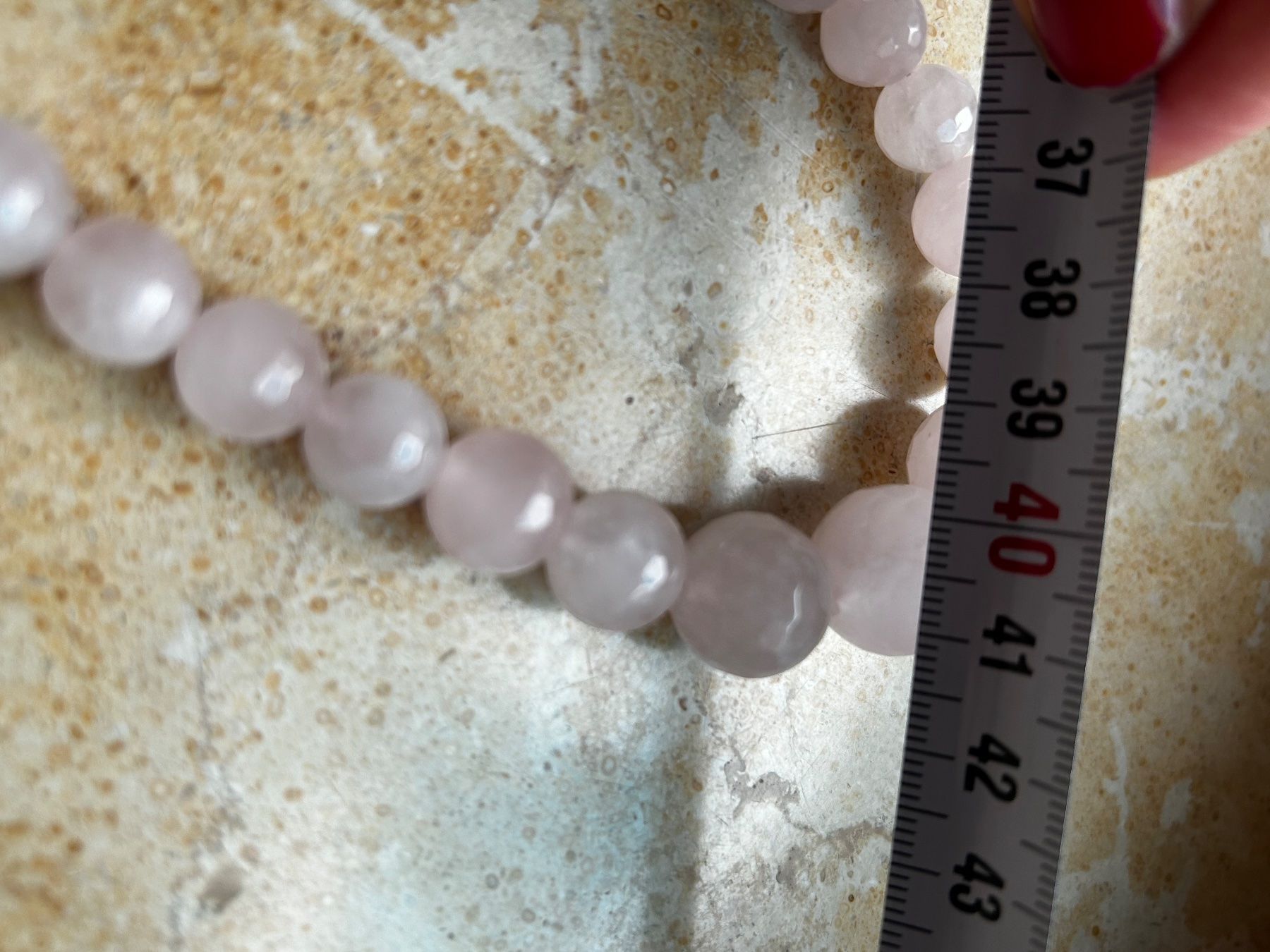 Catenine: Rosenquarz Kette, facettierte Perlen – Usato da Laufen venduto da Bellebellezza 8