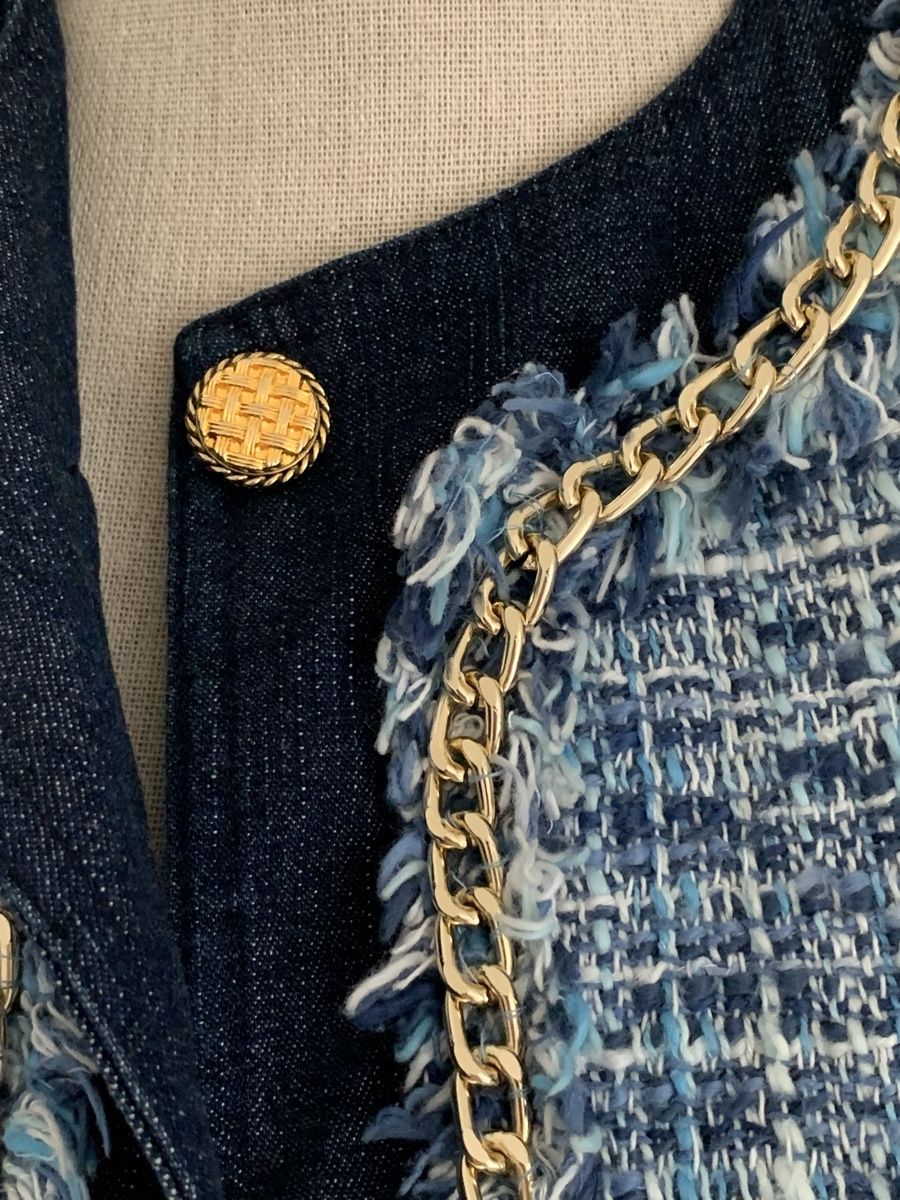 Jacken: Veste en tweed et denim taille S – Neu (gemäss Beschreibung) aus Gland von TallyEva 5