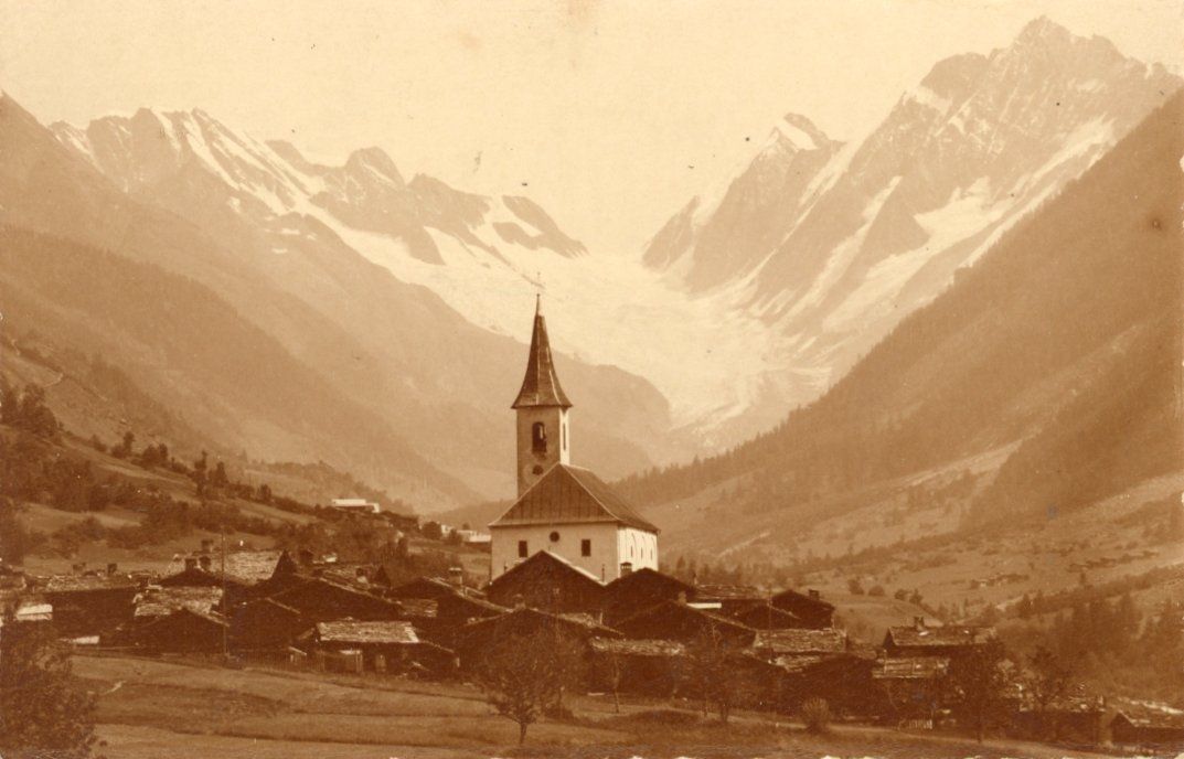 Cartoline postali: Kippel   VS  im Lötschental   mit Lötschenlücke – Usato da Brig venduto da Valcards54