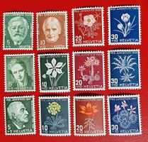 PRO JUVENTUTE KOMPLETTE SERIEN 113 - 124 1945 1946 1947*/**