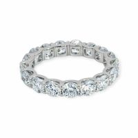 Alliance-Ring 14k Weissgold Labor Diamanten 2,95ct
