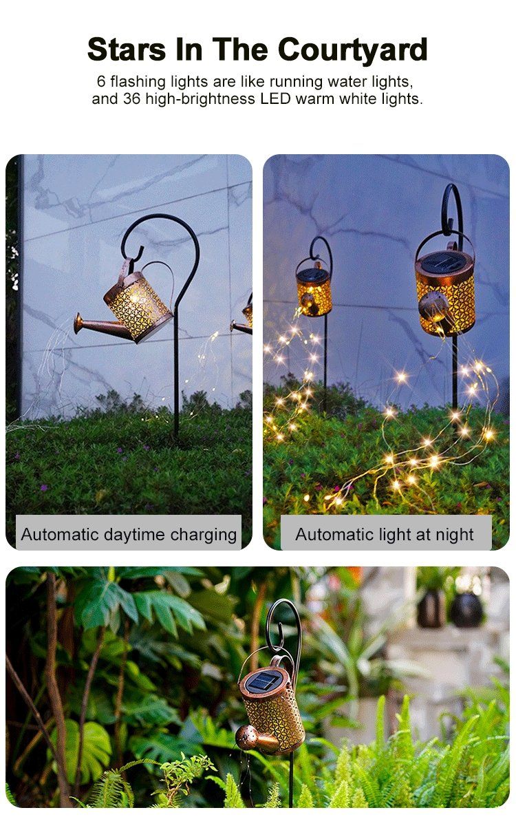 Dispositivi a energia solare: LED Solar Giesskanne mit Lichterkette – Nuovo e nell'imballaggio originale da Diepoldsau venduto da preisparadies-ch 6