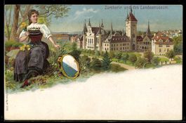 Lithographie Zürich, Zürcherin und das Landesmuseum