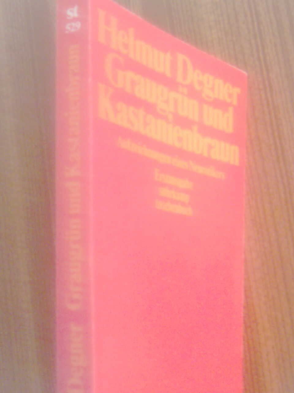Libri: Helmut Degner Graugrün und Kastanienbraun – Usato da Basel venduto da Alacant 2