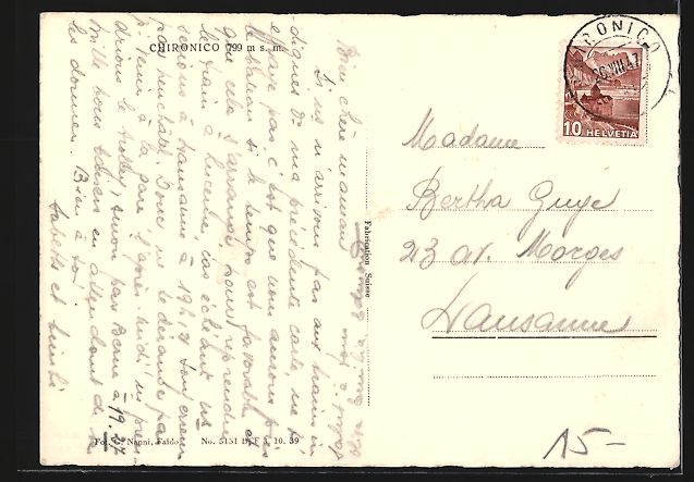 Cartes postales: Chironico, Ortsansicht aus der Vogelscha – D'occasion à Berlin par bartko-reher 1