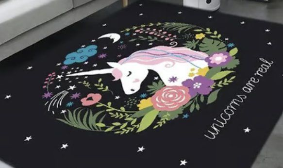 Tappeti: Unicorns are real Teppich 40x60cm / Einhorn – Nuovo e nell'imballaggio originale da Walenstadt venduto da emynmuil1
