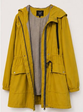 Zara, Übergangsjacke, Gr. S-M, Senfgelb-Grün.