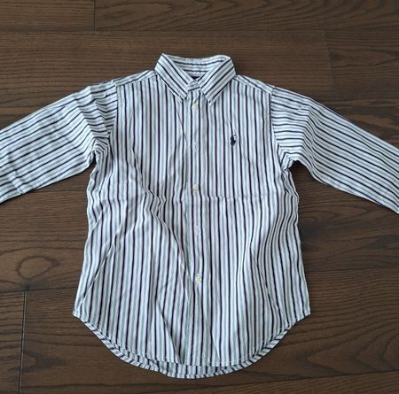 Ralph Lauren Kinderhemd gestreift Baumwolle Groesse 5