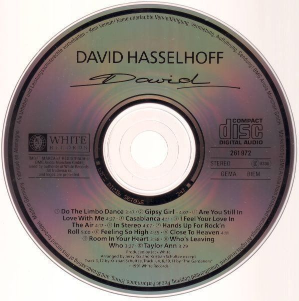 CD: DAVID HASSELHOFF (CD) DAVID  NEUWERTIG! – Nuovo (secondo la descrizione) da Zürich venduto da Tarafo5 1