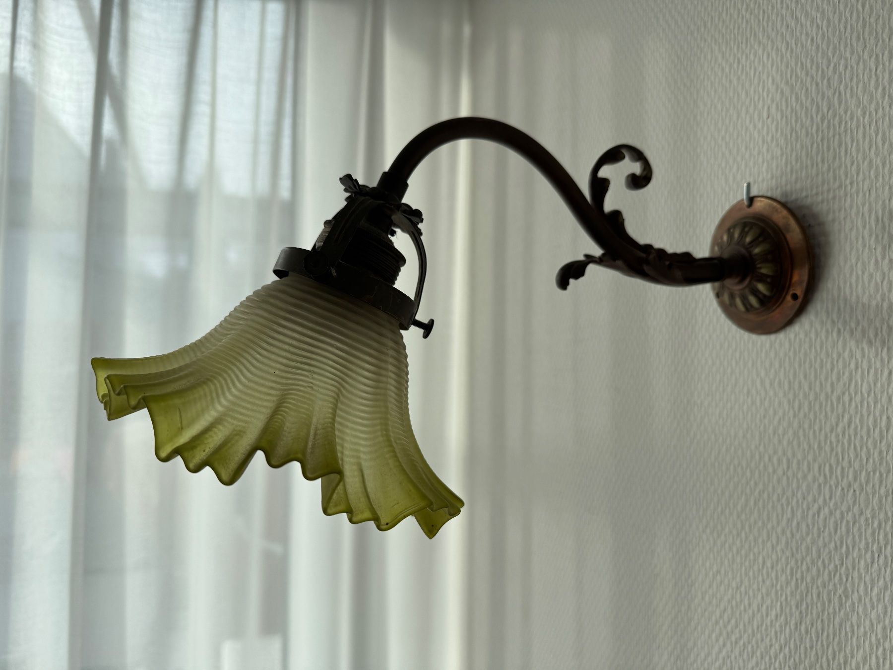 Lampade: Wandlampe mit Glasschirm Jugendstil – Usato da Egg b. Zürich venduto da chantilly-lace 6