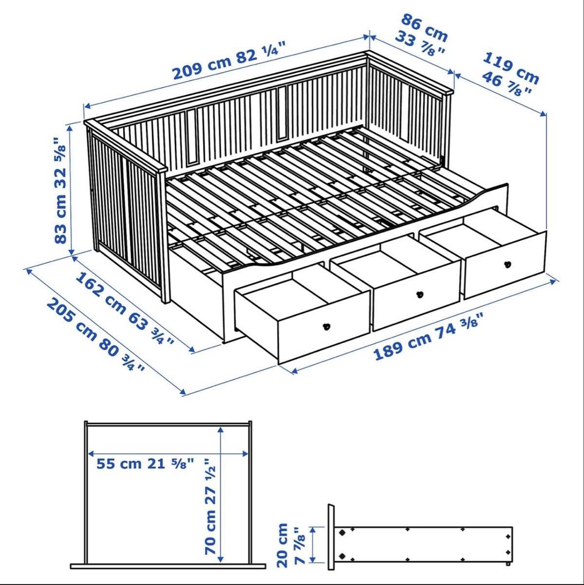 Ikea Betten: IKEA Hemnes Bett – Gebraucht aus Weiach von TaSaSc 3
