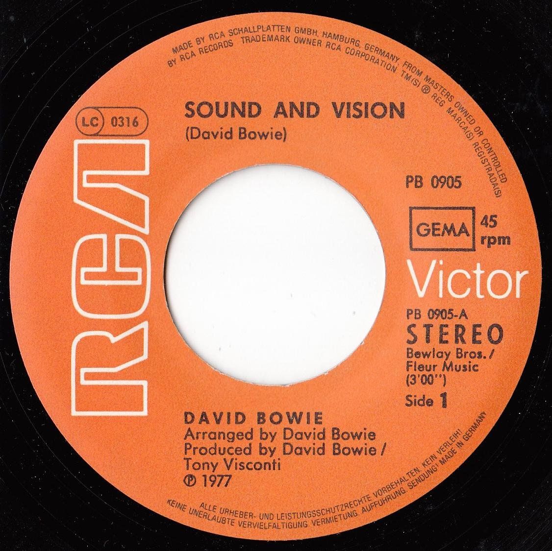 Dischi in vinile: David Bowie Vinyl Single von 1977 – Usato da Volketswil venduto da Abcrecords 2