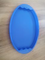 Tupperware Serviertablett, blau, oval - Top Zustand!
