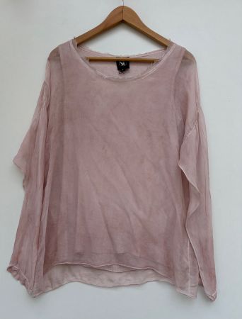 Nü Shirtbluse mit Seide Gr.S