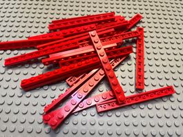 Lego 21 x Platten 1x10(4477) rot