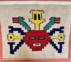 VINTAGE ALPAKA-WANDTEPPICH TEXTILE ART