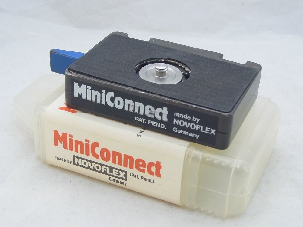 OVP Novoflex Miniconnect & 2 Schrauben 1/4