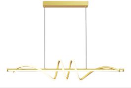 Hängeleuchte gold Pendellampe geschwungen LED Design modern