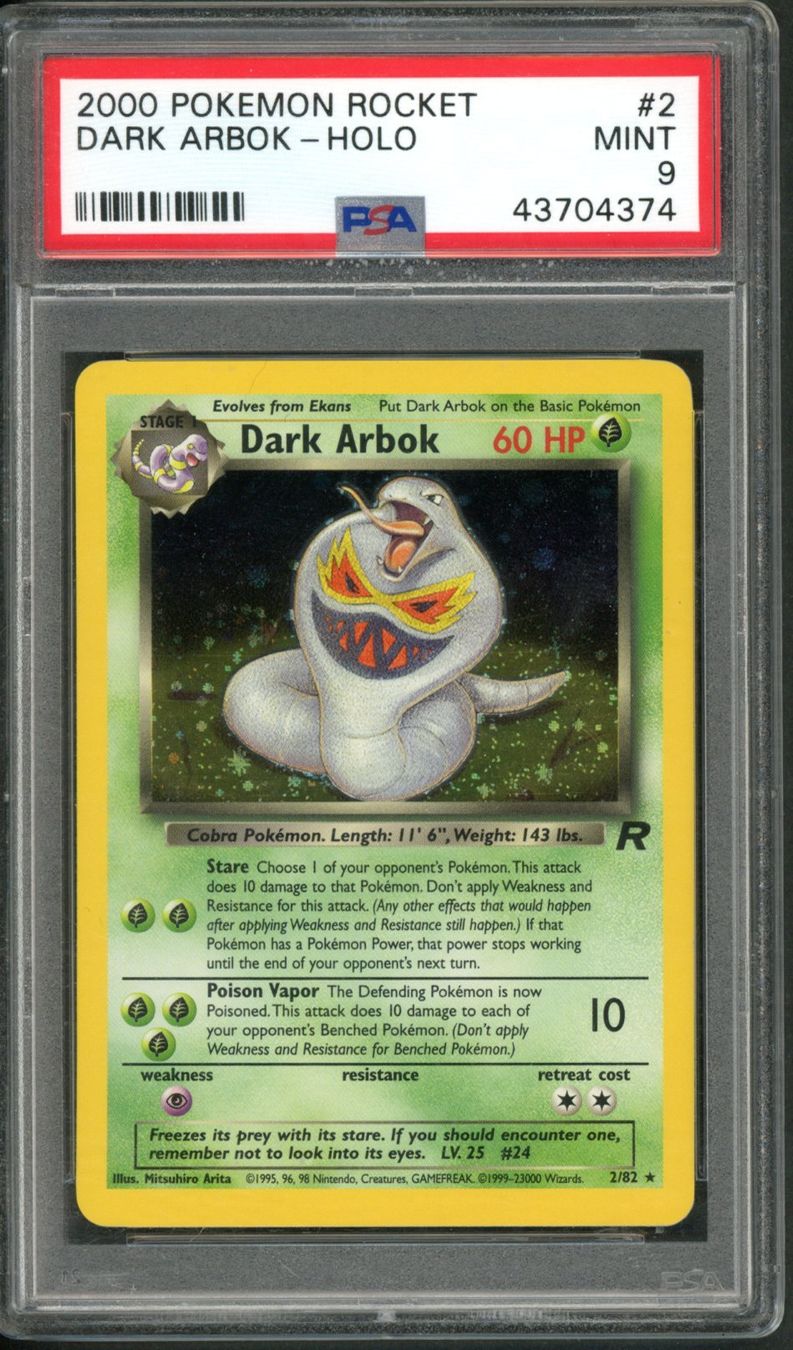 Pokémon Cartes à collectionner: Pokemon PSA 9 Dark Arbok 2/82 Team Rocket – Neuf (Voir description) à Oensingen par CSCollectors 1