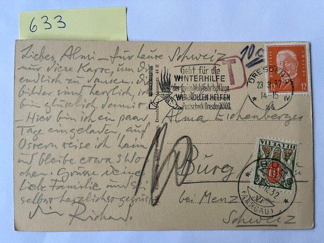 Cartoline postali: alte Ansichtskarte Dresden Marienbrücke, 1932 – Usato da Niederwil AG venduto da dahu75 1