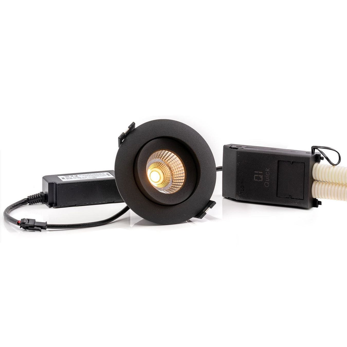 Lampadari & plafoniere: 3 Stück Deckeneinbaustrahler 2700K, schwarz – Nuovo e nell'imballaggio originale da Appenzell venduto da Streetwaremusic 3
