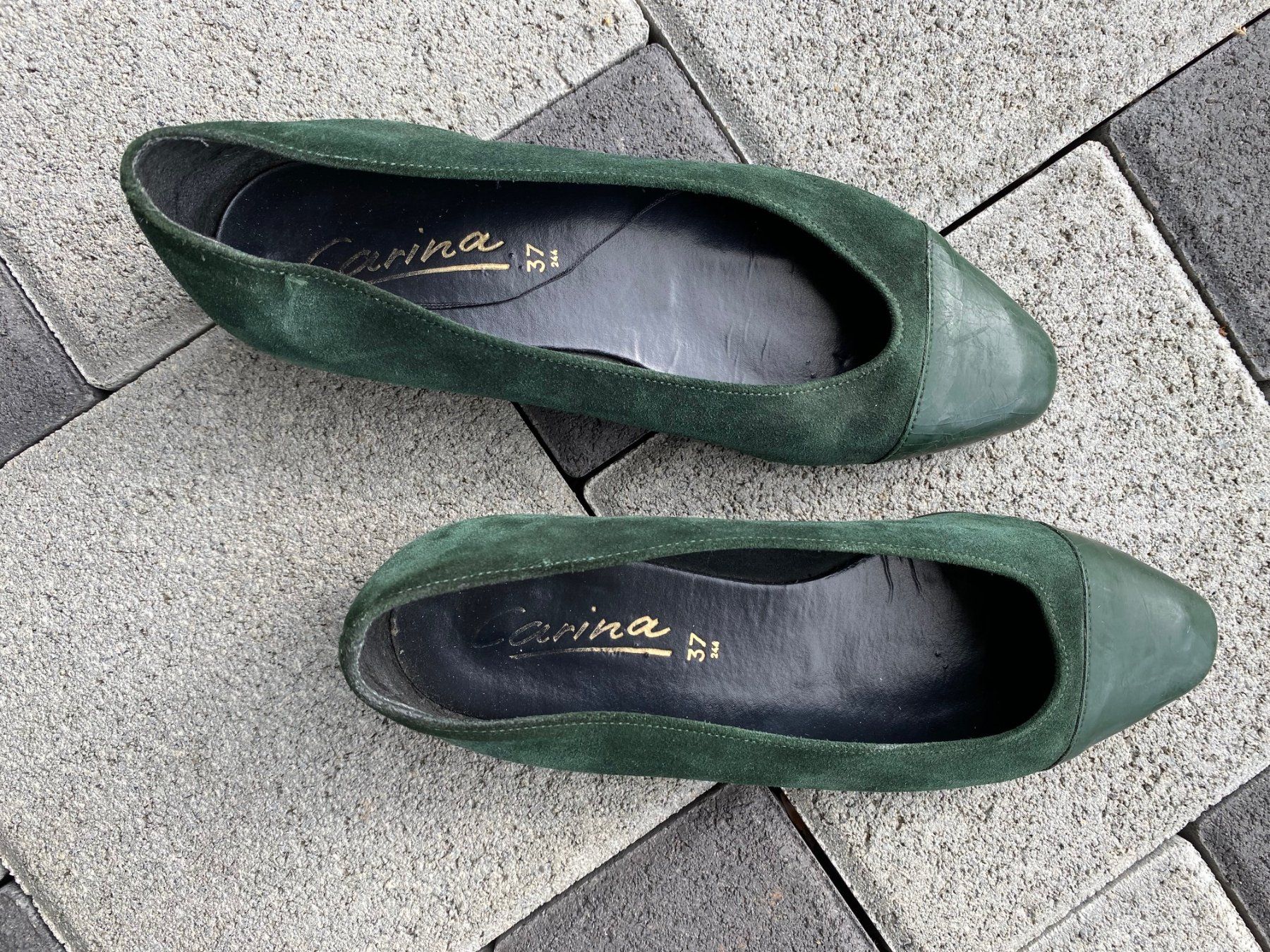 Scarpe da donna: Ballerina-Schuhe in Grün – Usato da Bremgarten AG venduto da Baerli2 1