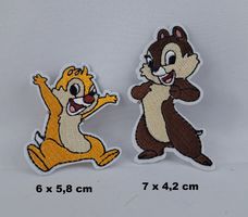 Disney - CHIP & CHAP - Aufnäher - Aufbügler - Stickerei