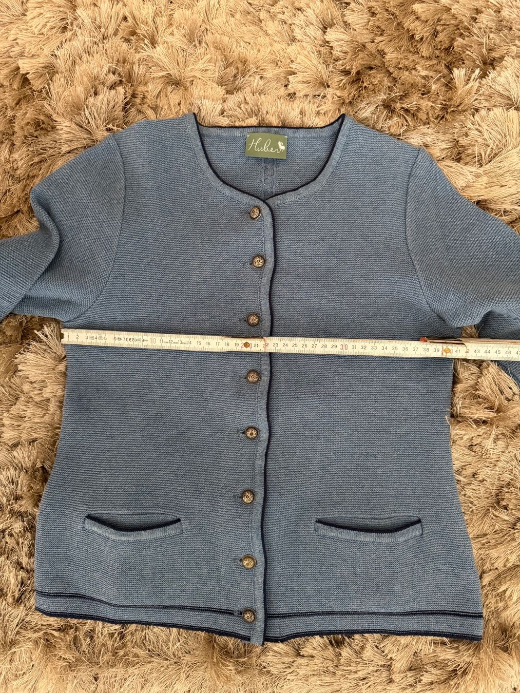 Giacche: Huber Strickjacke, hellblau, Gr. 36 – Usato da Basel venduto da Ksjusha 7
