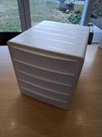 Aufbewahrungsbox Schubladen weiss 5 Fächer gut erhalten