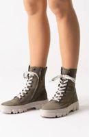 Stiefeletten Paul Green Gr. 40 Nubuk Leder oliv NEU!