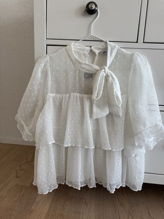 Bluse weiss mit Grösse L/M 