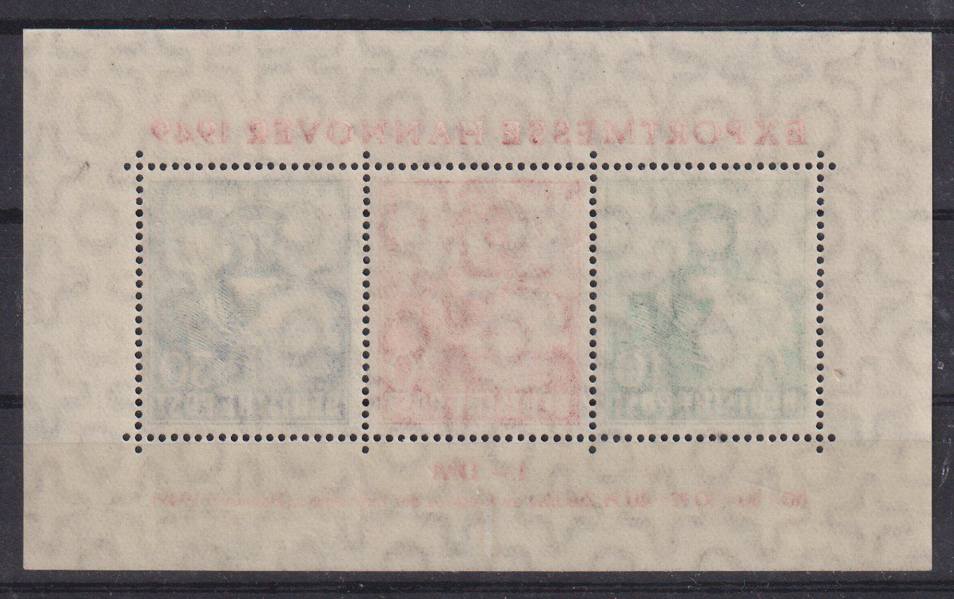 Alle Briefmarken: Block 1 Exportmesse Hannover 1949 ** - Kat. 110.-- – Neu (gemäss Beschreibung) aus Eschlikon TG von PhilCon 1