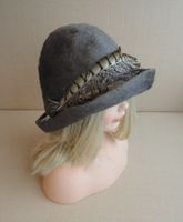 Vintage Damen-Hut Ludwig Zapf Osterreich Marder/Fasan Gr. 54