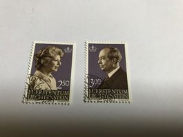 briefmarken FL 1983, fürstenpaar, gestempelt