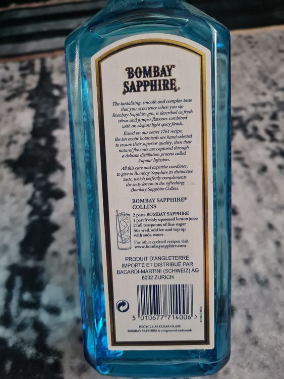 Bombay Sapphire Gin Bacardi Rum Bundle Summer Drinks (Neu und