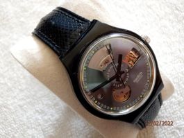 Swatch 1991 Automatic, Leder Armband
