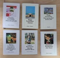 6x Romane, Diogenes, gemischtes Bücherpaket