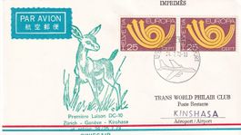 Erstflug Swissair DC-10 Genf - Kinshasa 1973 (nur 50 Stk. !)