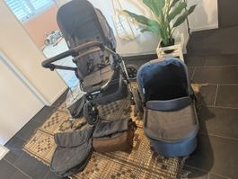 Top ABC Design Kinderwagen-Set: Kinderwagen & Babywanne