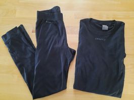 Craft Funktionsunterwäsche Set schwarz Grösse 158-164