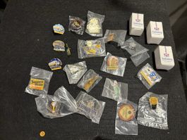 Bier Pins Sammlung verschiedene Marken teils verpackt