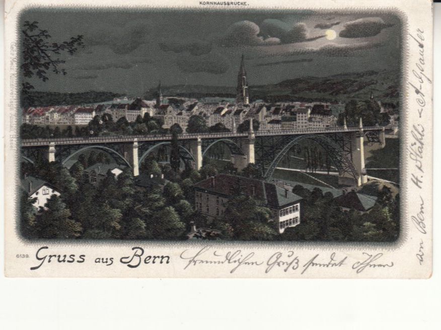 Cartoline postali: Bern 1900 mit Stabstempel Bern, Ambulant Nr. 15 – Usato da Bürglen TG venduto da StampGraf