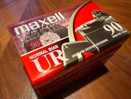 Maxell UR 90 Audio Kassetten, 4er Pack, Original, neu